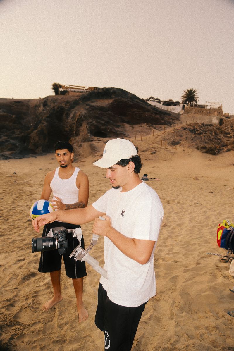Daniel durante una sesión fotográfica